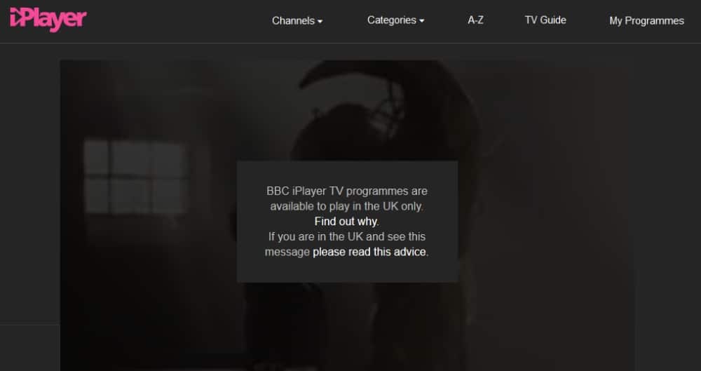 BBC iPlayer geo-location error while streaming in Australia 
