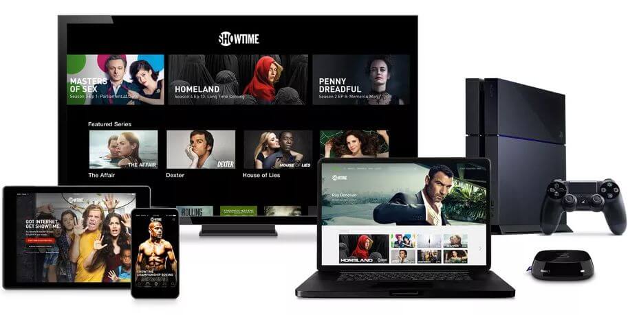 Devices where you can watch Showtime 